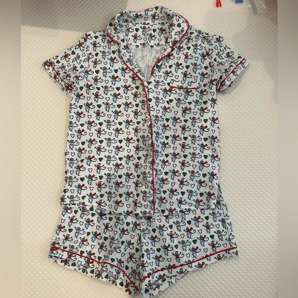 Roller Rabbit Merry Monkey Print Pajama Set - Picture 2 of 4